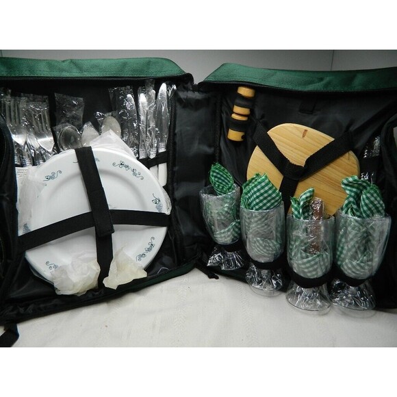 Picnic Essentials Picnic Backpack with Service for 4 plus more NWT - Picture 6 of 11